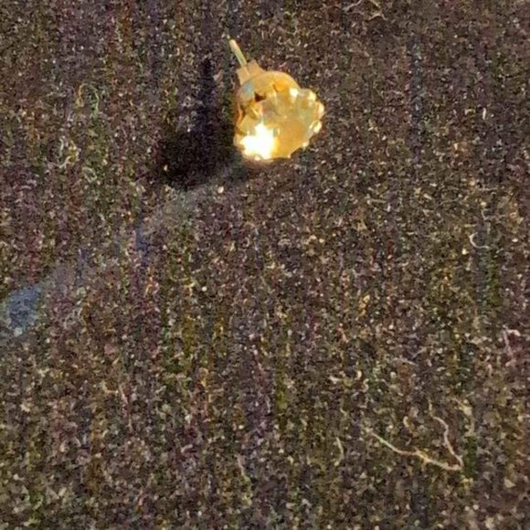 Vintage Rhinestone Large Earrings Posts                         Blue #77 - Picture 5 of 7